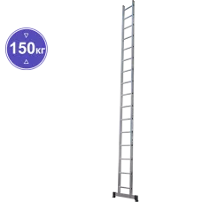 Лестница алюминиевая односекционная  16 ступеней NV1210 Новая высота 1210116