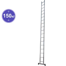 Лестница алюминиевая односекционная  18 ступеней NV1210 Новая высота 1210118