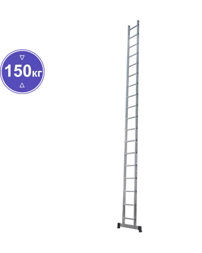 Лестница алюминиевая односекционная  18 ступеней NV1210 Новая высота 1210118