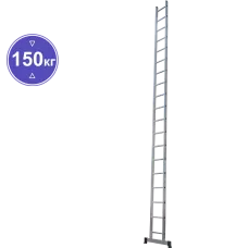 Лестница алюминиевая односекционная  19 ступеней NV1210 Новая высота 1210119