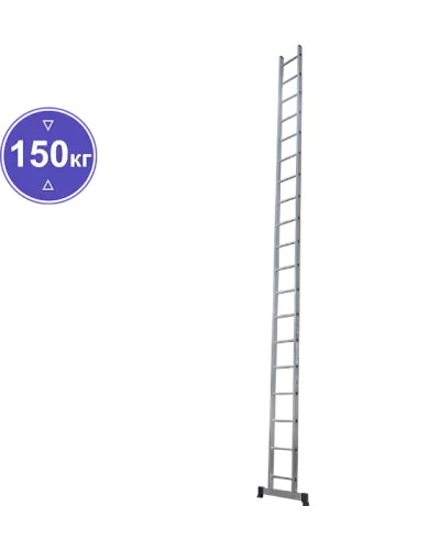 Лестница алюминиевая односекционная  19 ступеней NV1210 Новая высота 1210119