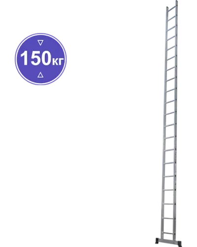 Лестница алюминиевая односекционная  20 ступеней NV1210 Новая высота 1210120