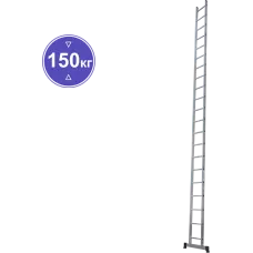Лестница алюминиевая односекционная  21 ступеней NV1210 Новая высота 1210121