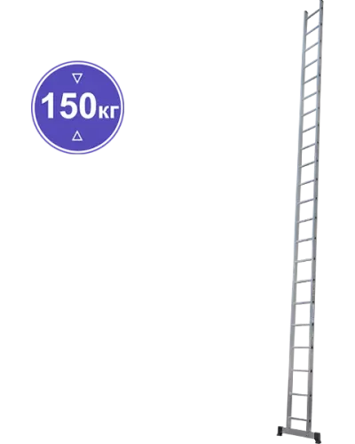 Лестница алюминиевая односекционная  22 ступеней NV1210 Новая высота 1210122