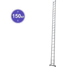 Лестница алюминиевая односекционная  24 ступеней NV1210 Новая высота 1210124