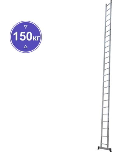 Лестница алюминиевая односекционная  24 ступеней NV1210 Новая высота 1210124