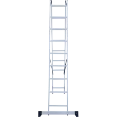 Лестница алюминиевая двухсекционная NV 122  2х9 ступеней Новая высота 1220209