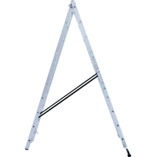 Лестница алюминиевая двухсекционная NV 122 2х10 ступеней Новая высота 1220210