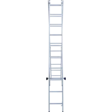 Лестница алюминиевая двухсекционная NV 122 2х10 ступеней Новая высота 1220210
