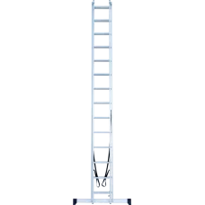 Лестница алюминиевая двухсекционная 2х14 ступеней NV 122 Новая высота 1220214