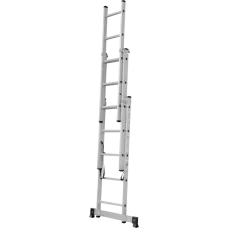 Лестница алюминиевая трёхсекционная NV 123  3x5 ступеней Новая высота 1230305