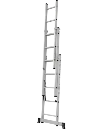 Лестница алюминиевая трёхсекционная NV 123  3x5 ступеней Новая высота 1230305