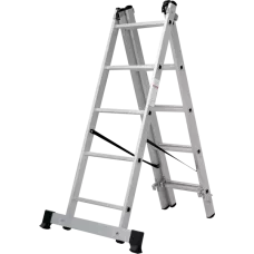 Лестница алюминиевая трёхсекционная NV 123  3x5 ступеней Новая высота 1230305