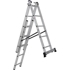 Лестница алюминиевая трёхсекционная NV 123  3x5 ступеней Новая высота 1230305