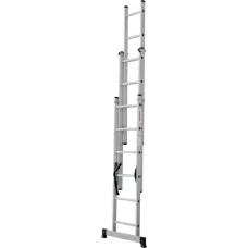 Лестница алюминиевая трёхсекционная 3x6 ступеней NV 123 Новая высота 1230306