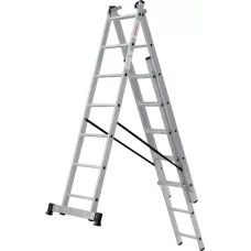 Лестница алюминиевая трёхсекционная NV 123  3x7 ступеней Новая высота 1230307