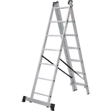 Лестница алюминиевая трёхсекционная NV 123  3x7 ступеней Новая высота 1230307