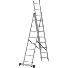Лестница алюминиевая трёхсекционная NV 123  3x9 ступеней Новая высота 1230309