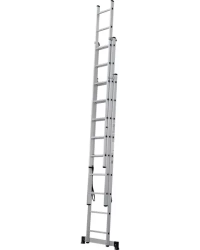 Лестница алюминиевая трёхсекционная NV 123  3x9 ступеней Новая высота 1230309