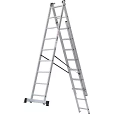 Лестница алюминиевая трёхсекционная NV 123  3x9 ступеней Новая высота 1230309