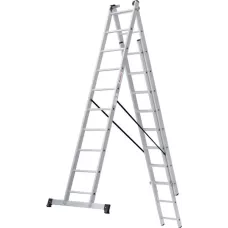 Лестница алюминиевая трёхсекционная NV 123 3x10 ступеней Новая высота 1230310