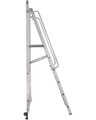 Стремянка передвижная профессиональная 6 ступеней с платформой 450x450 мм NV1540 Новая высота 1540106