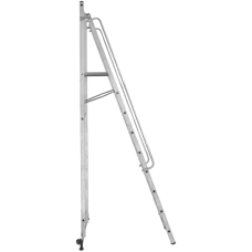 Стремянка передвижная профессиональная 9 ступеней с платформой 450x450 мм NV1540 Новая высота 1540109