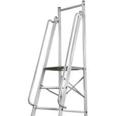 Стремянка передвижная профессиональная 9 ступеней с платформой 450x450 мм NV1540 Новая высота 1540109