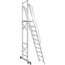 Стремянка передвижная профессиональная 10 ступеней с платформой 450x450 мм NV1540 Новая высота 1540110