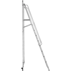 Стремянка передвижная профессиональная 10 ступеней с платформой 450x450 мм NV1540 Новая высота 1540110