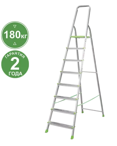 Стремянка алюминиевая  8 ступеней NV2110 Новая высота 2110108