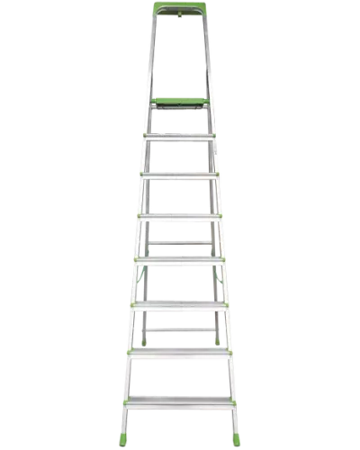 Стремянка алюминиевая 8 ступеней с органайзером NV2115 Новая высота 2115108