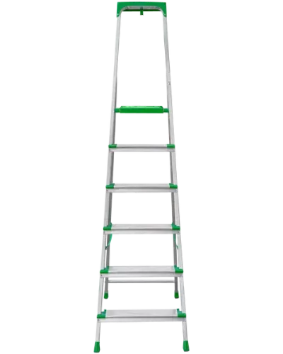Стремянка алюминиевая 6 ступеней 130 мм и органайзер NV2118 Новая высота 2118106