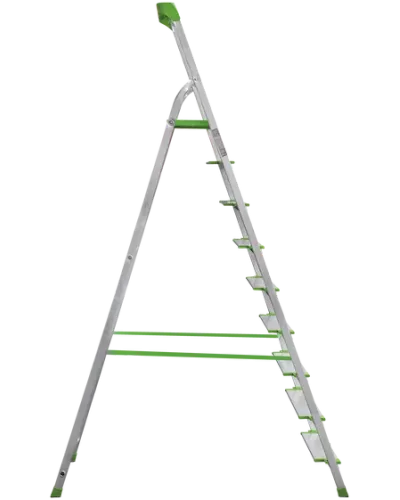 Стремянка алюминиевая 9 ступеней 130 мм и органайзер NV2118 Новая высота 2118109