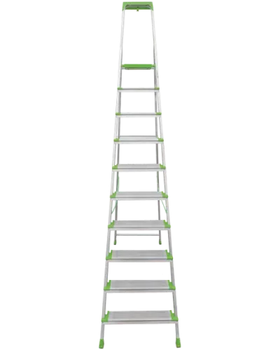 Стремянка алюминиевая 10 ступеней 130 мм и органайзер NV2118 Новая высота 2118110