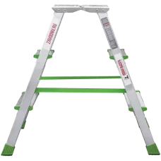 Стремянка алюминиевая двухсторонняя 2x3 ступени площадка 260мм NV 212 Новая высота 2120203