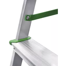 Стремянка алюминиевая двухсторонняя 2x5 ступеней площадка 260мм NV 212 Новая высота 2120205