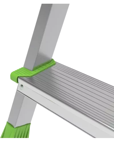 Стремянка 3 ступени комбинированная со стальным профилем дуга безопасности 800мм NV2136 Новая высота 2136103