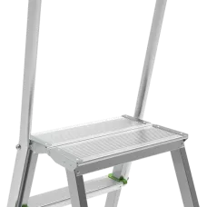 Стремянка 3 ступени комбинированная со стальным профилем дуга безопасности 800мм NV2136 Новая высота 2136103