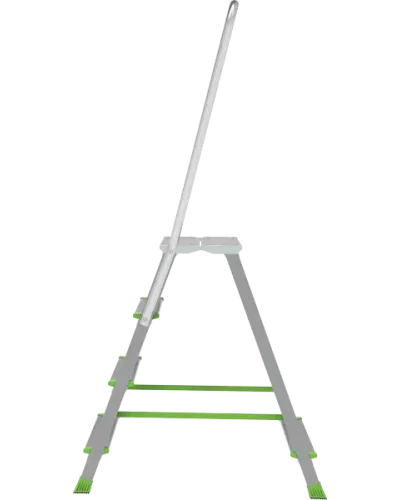 Стремянка 4 ступени комбинированная со стальным профилем дуга безопасности 800мм NV2136 Новая высота 2136104