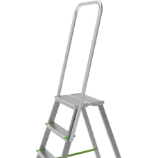 Стремянка 5 ступеней комбинированная со стальным профилем дуга безопасности 800мм NV2136 Новая высота 2136105