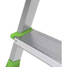 Стремянка 6 ступеней комбинированная со стальным профилем дуга безопасности 800мм NV2136 Новая высота 2136106