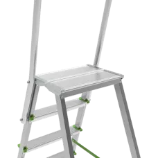 Стремянка 9 ступеней комбинированная со стальным профилем дуга безопасности 800мм NV2136 Новая высота 2136109