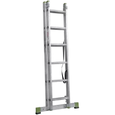 Лестница алюминиевая двухсекционная 2x6 ступеней NV2220 Новая высота 2220206