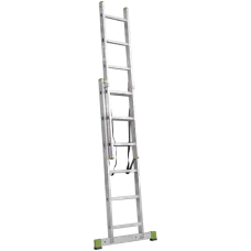 Лестница алюминиевая двухсекционная 2x6 ступеней NV2220 Новая высота 2220206