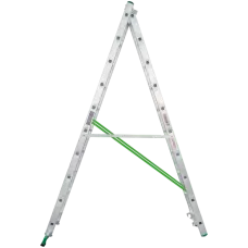 Лестница алюминиевая двухсекционная NV 222 2х10 ступеней Новая высота 2220210