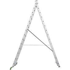 Лестница алюминиевая двухсекционная 2x14 ступеней NV2220 Новая высота 2220214