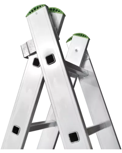 Лестница алюминиевая двухсекционная 2x14 ступеней NV2220 Новая высота 2220214