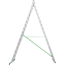 Лестница алюминиевая двухсекционная 2x16 ступеней NV2220 Новая высота 2220216