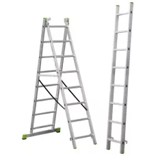 Лестница алюминиевая трёхсекционная NV 223  3х8 ступеней Новая высота 2230308